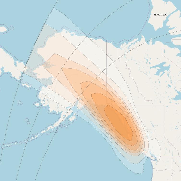 Directv 12 at 103° W downlink Ka-band A4BD (Alaska) Spot beam coverage map