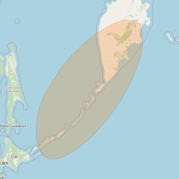 Chinasat 26 at 125&deg; E downlink Ka-band B056 User Spot beam coverage map