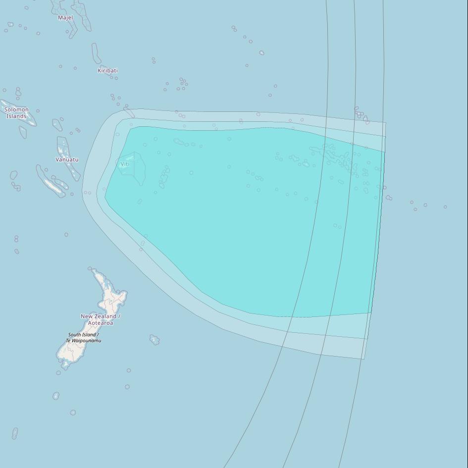 Inmarsat-4F2 at 143&deg; E downlink L-band F2R001 Regional Spot beam coverage map