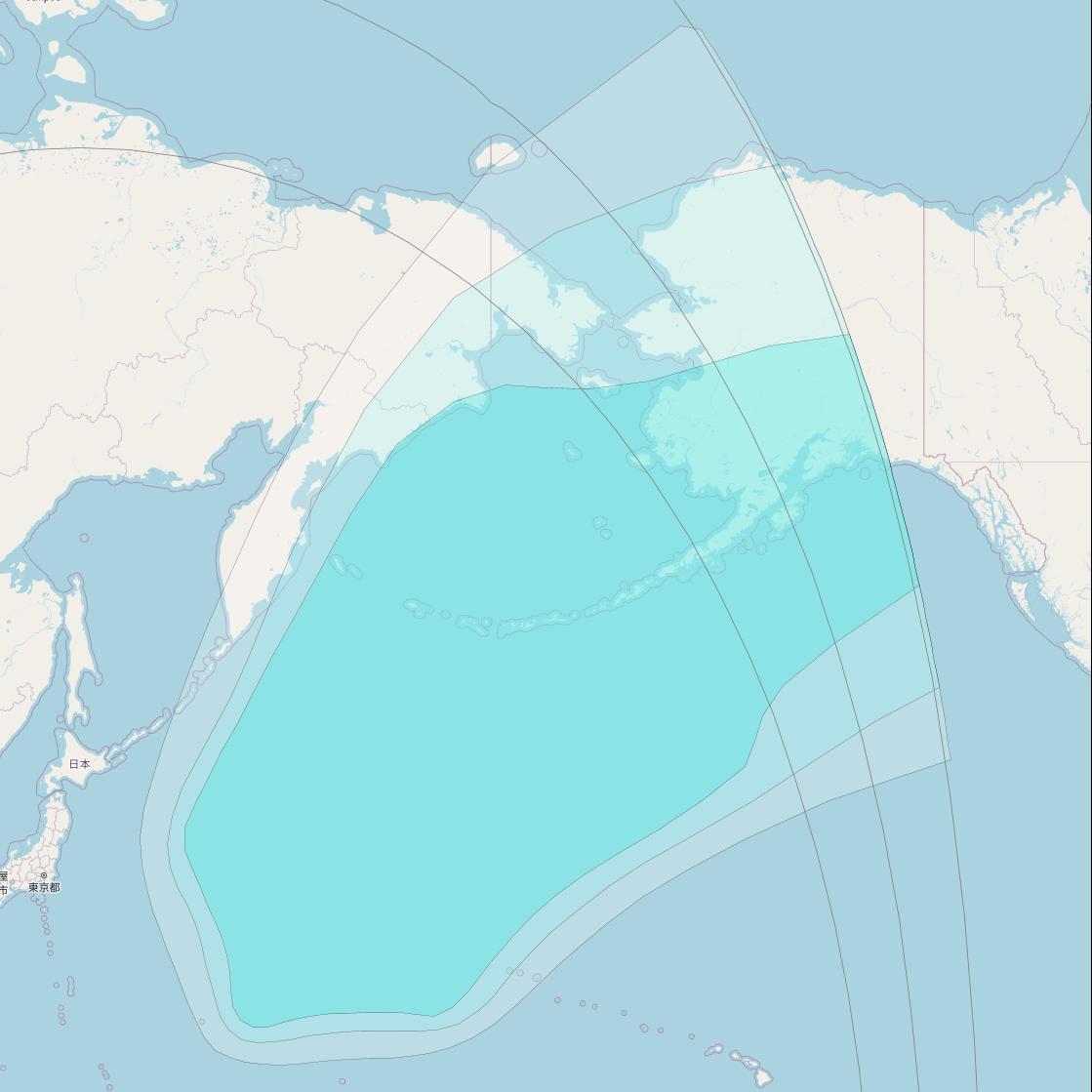Inmarsat-4F2 at 143&deg; E downlink L-band F2R007 Regional Spot beam coverage map