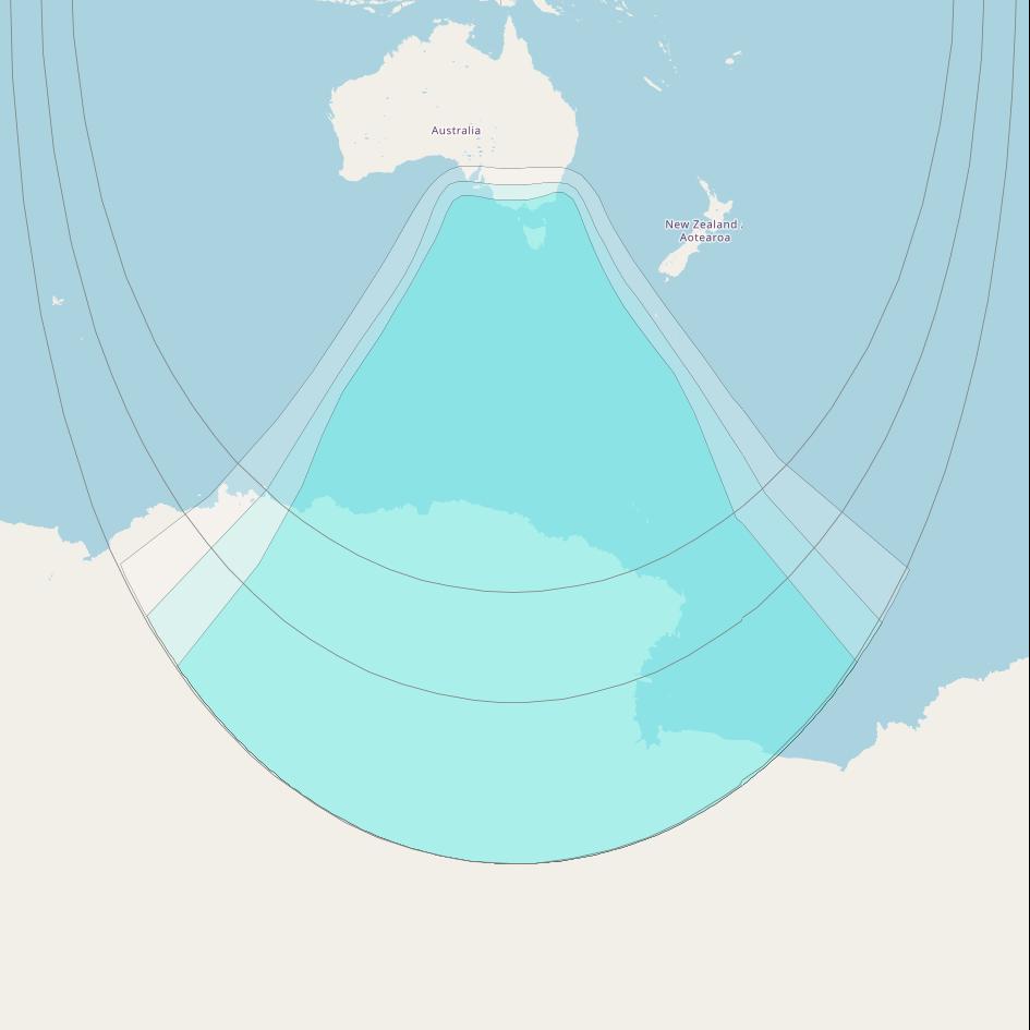 Inmarsat-4F2 at 143&deg; E downlink L-band F2R008 Regional Spot beam coverage map