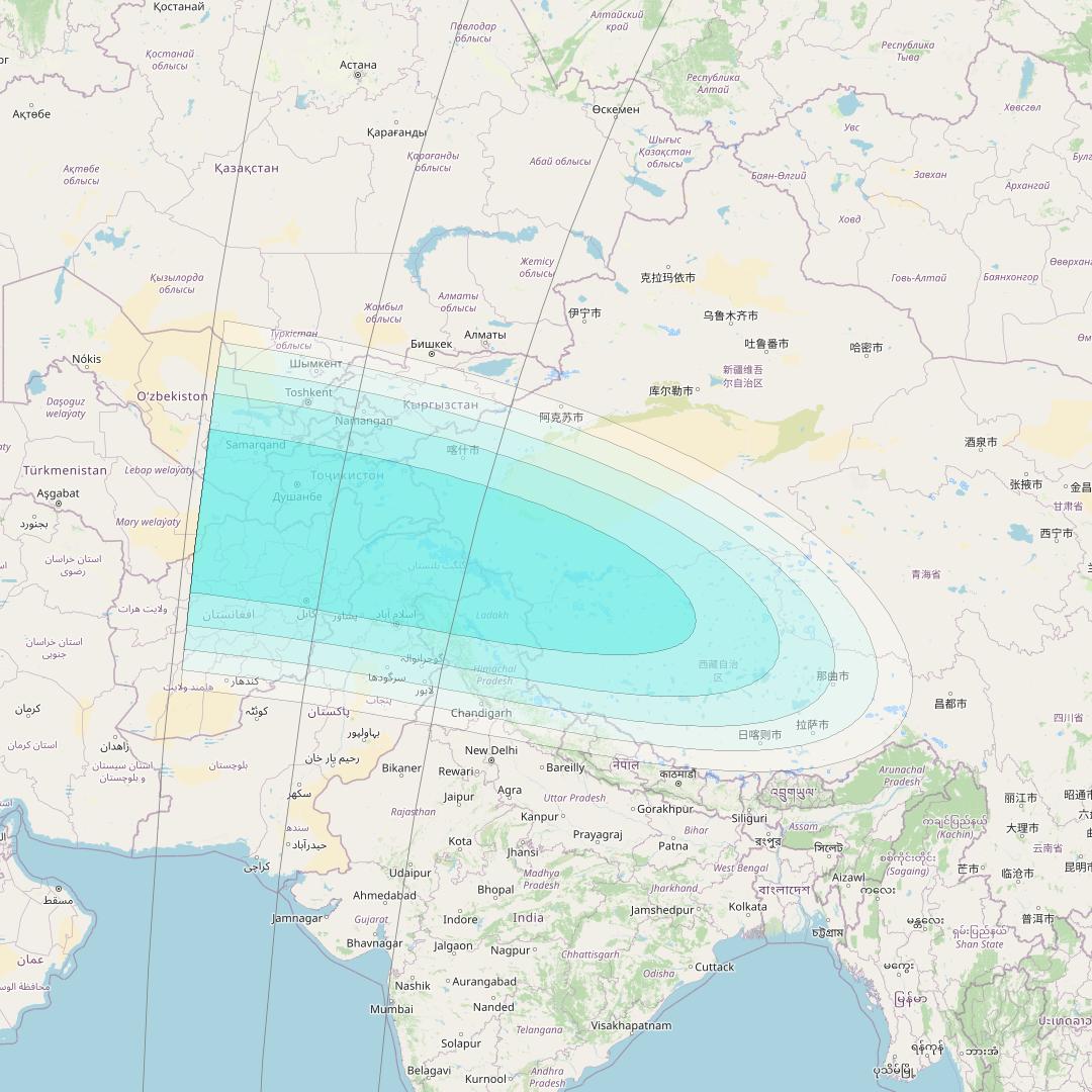 Inmarsat-4F2 at 143&deg; E downlink L-band F2S017 User Spot beam coverage map
