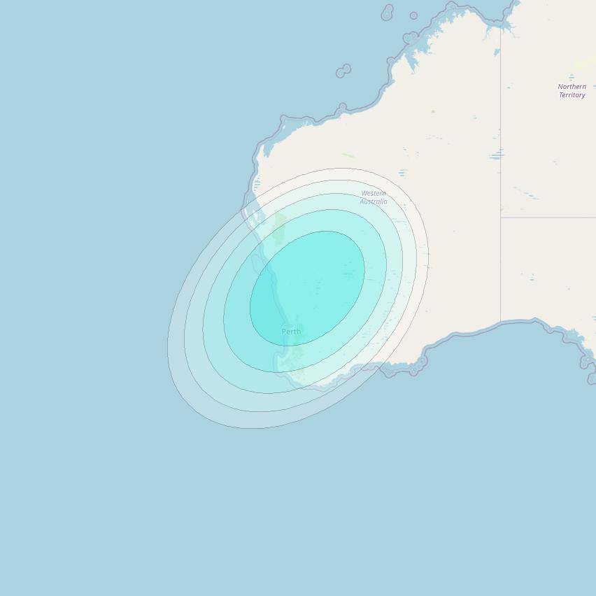 Inmarsat-4F2 at 143&deg; E downlink L-band F2S043 User Spot beam coverage map
