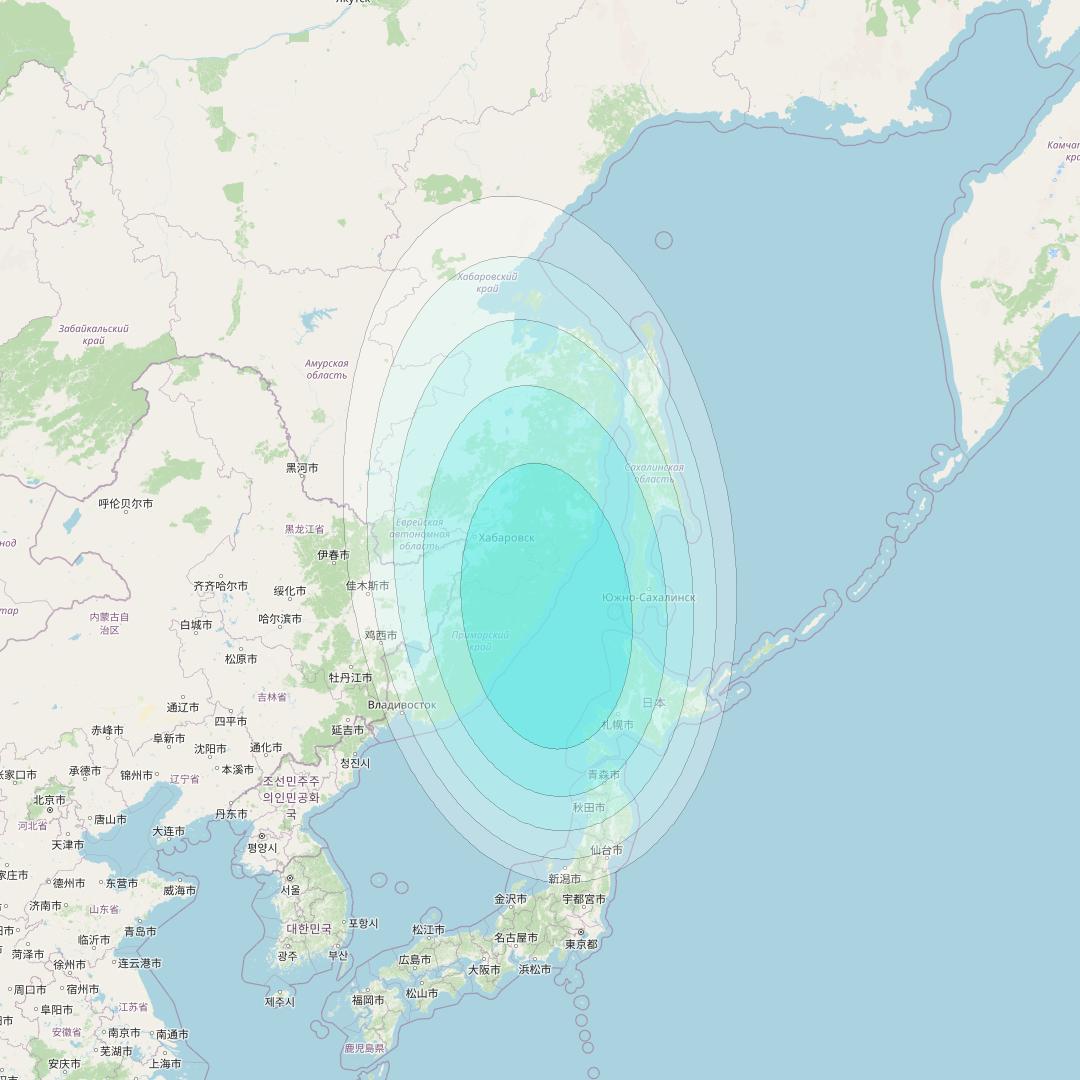 Inmarsat-4F2 at 143&deg; E downlink L-band F2S095 User Spot beam coverage map