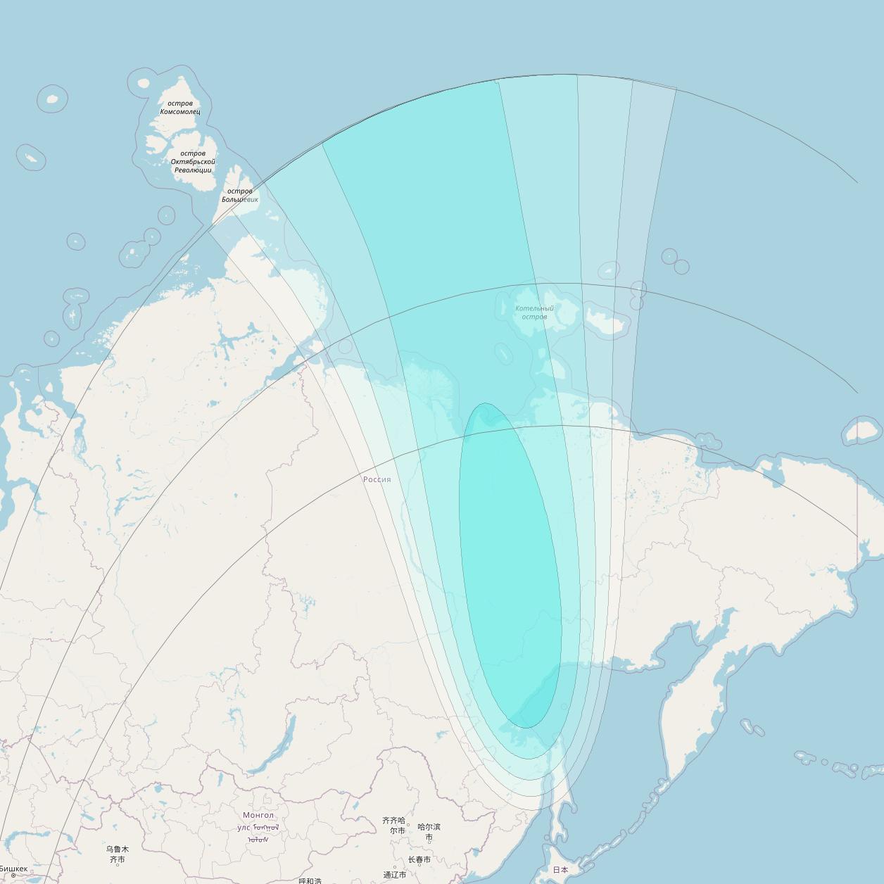 Inmarsat-4F2 at 143&deg; E downlink L-band F2S096 User Spot beam coverage map