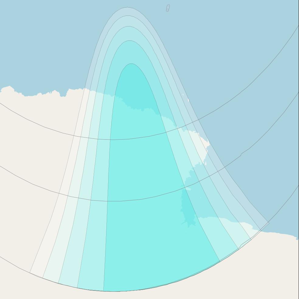 Inmarsat-4F2 at 143&deg; E downlink L-band F2S097 User Spot beam coverage map