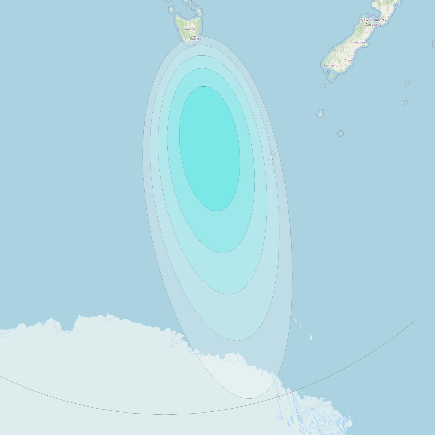 Inmarsat-4F2 at 143&deg; E downlink L-band F2S098 User Spot beam coverage map