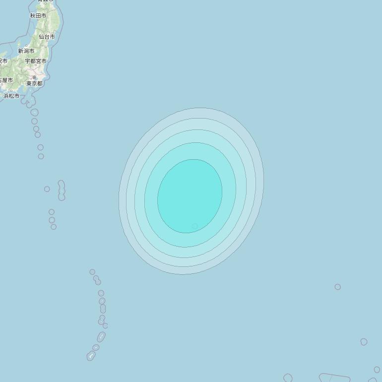 Inmarsat-4F2 at 143&deg; E downlink L-band F2S122 User Spot beam coverage map