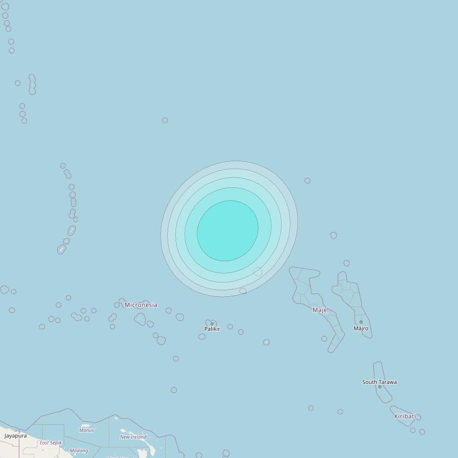 Inmarsat-4F2 at 143&deg; E downlink L-band F2S134 User Spot beam coverage map