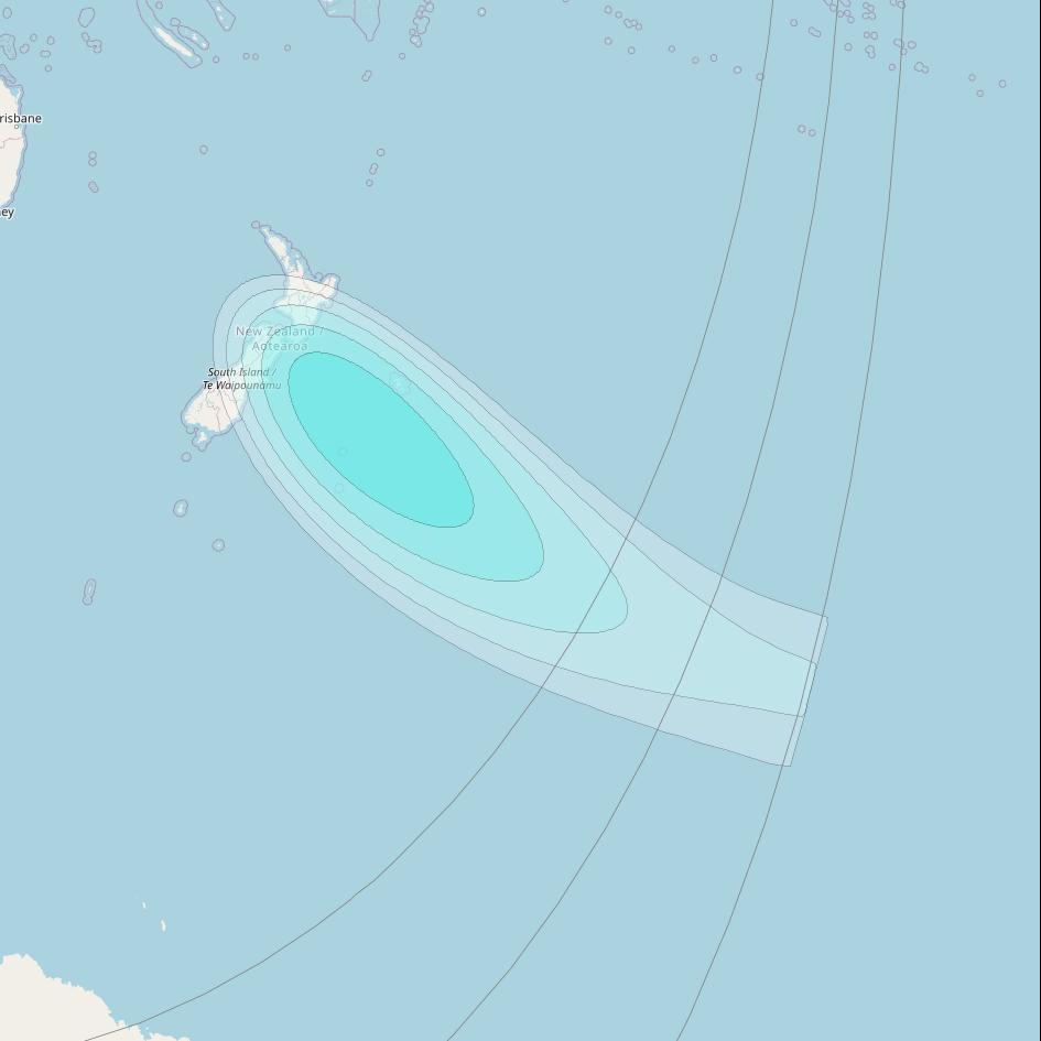 Inmarsat-4F2 at 143&deg; E downlink L-band F2S141 User Spot beam coverage map