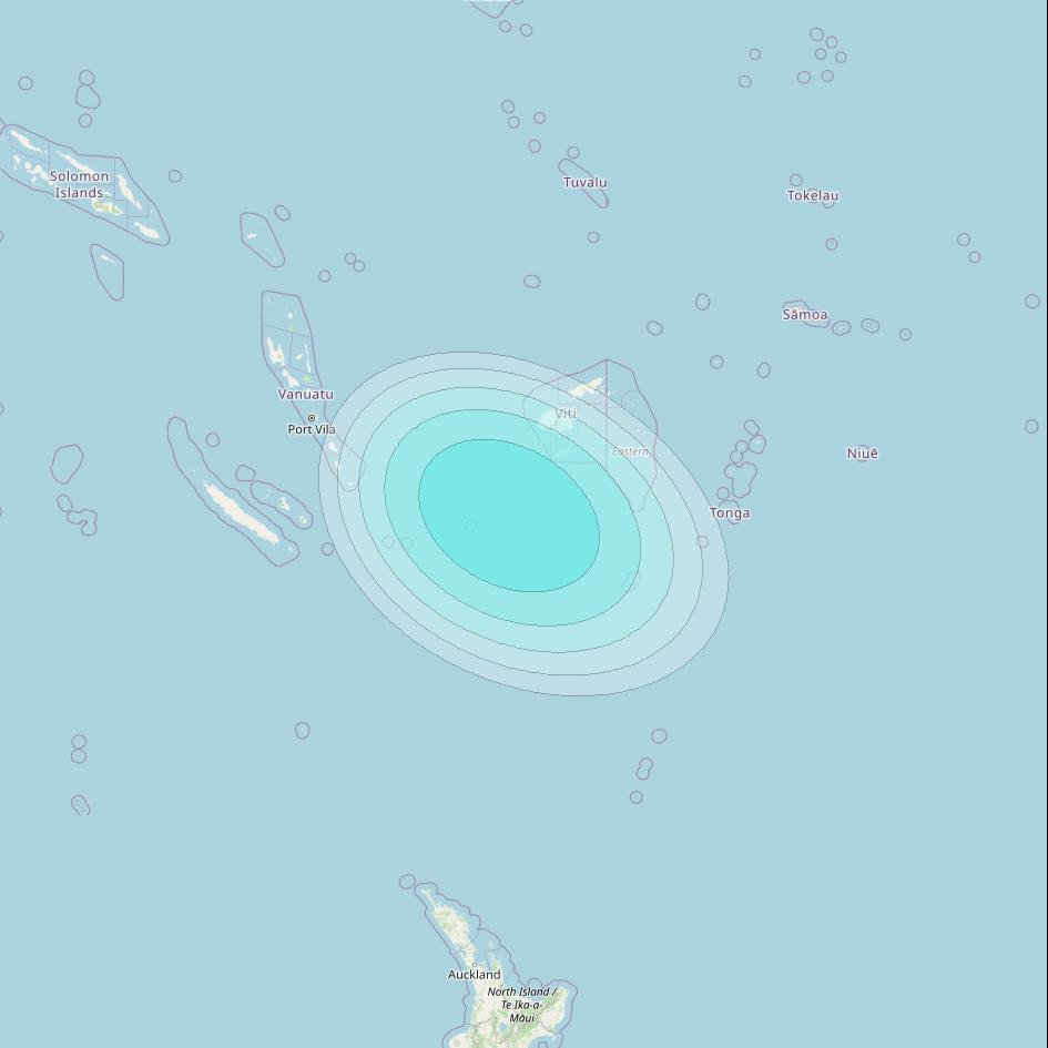 Inmarsat-4F2 at 143&deg; E downlink L-band F2S157 User Spot beam coverage map
