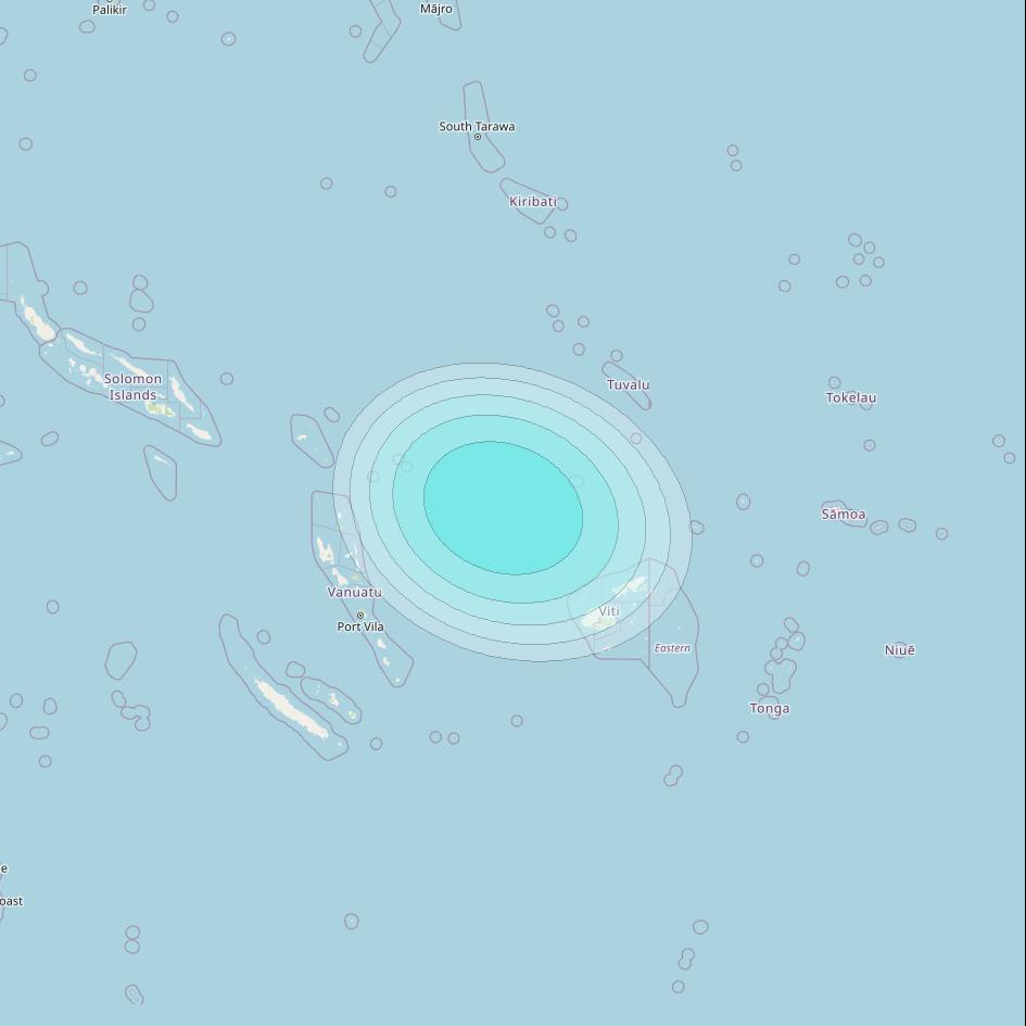 Inmarsat-4F2 at 143&deg; E downlink L-band F2S158 User Spot beam coverage map
