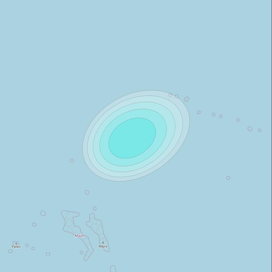 Inmarsat-4F2 at 143&deg; E downlink L-band F2S163 User Spot beam coverage map