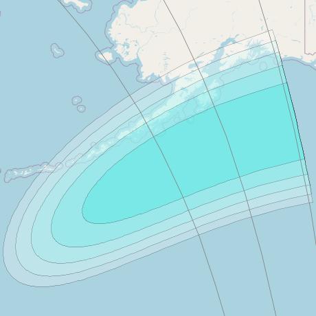 Inmarsat-4F2 at 143&deg; E downlink L-band F2S166 User Spot beam coverage map