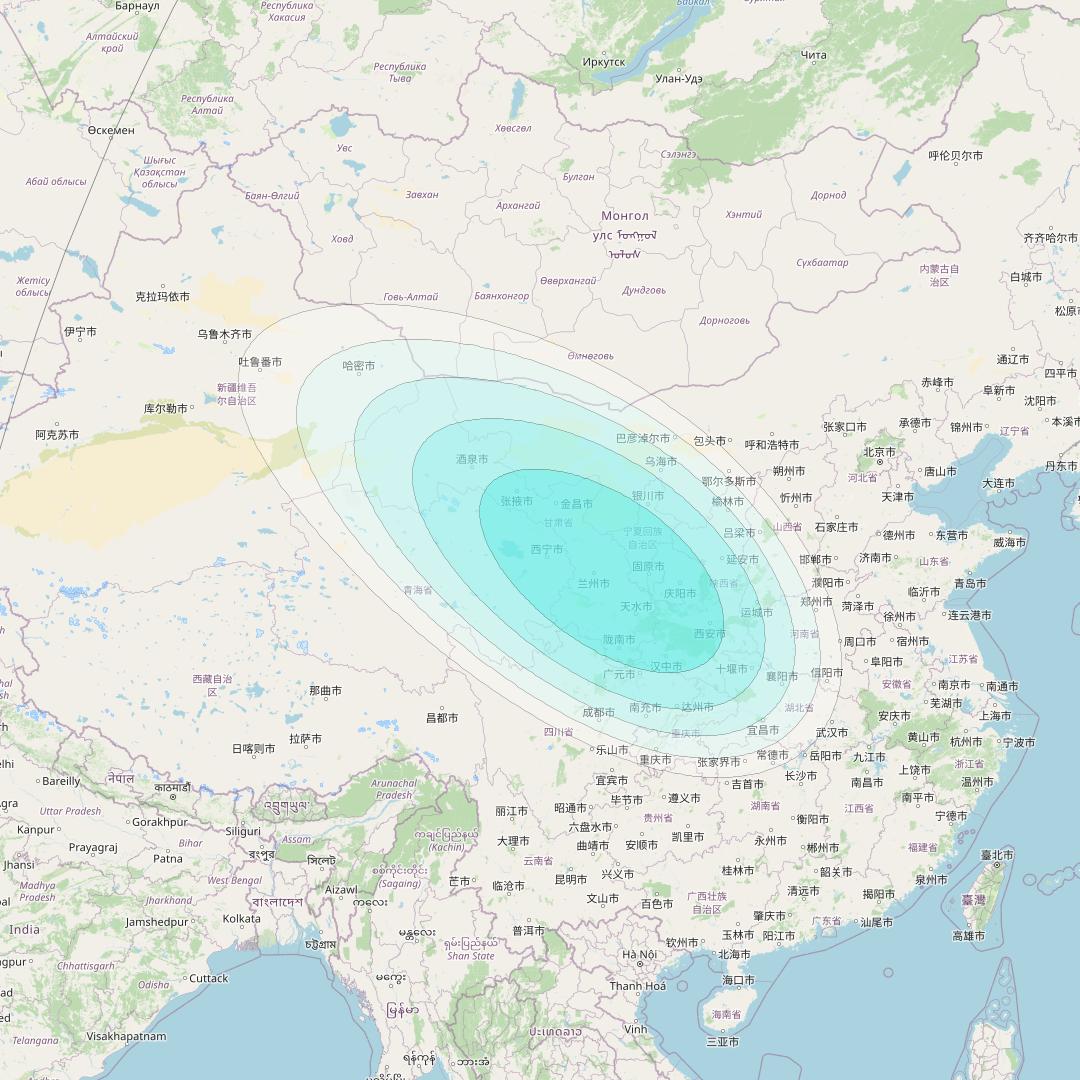 Inmarsat-4F1 at 143° E downlink L-band S039 User Spot beam coverage map