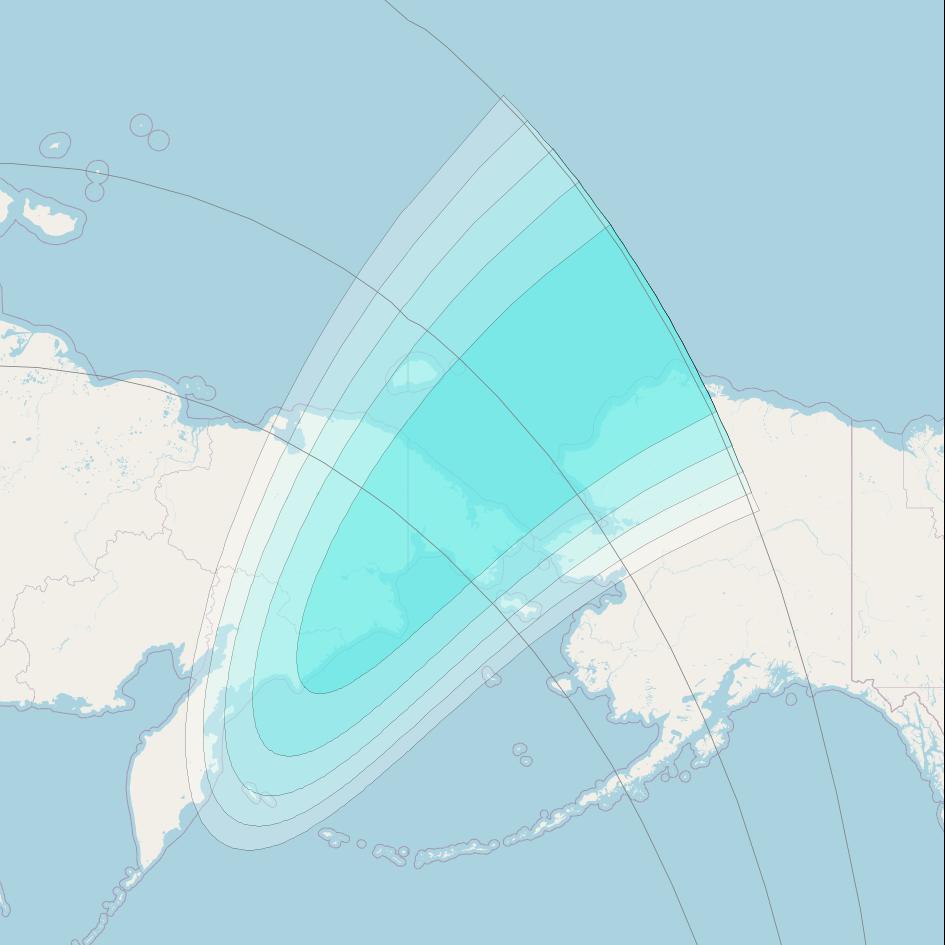 Inmarsat-4F1 at 143° E downlink L-band S139 User Spot beam coverage map