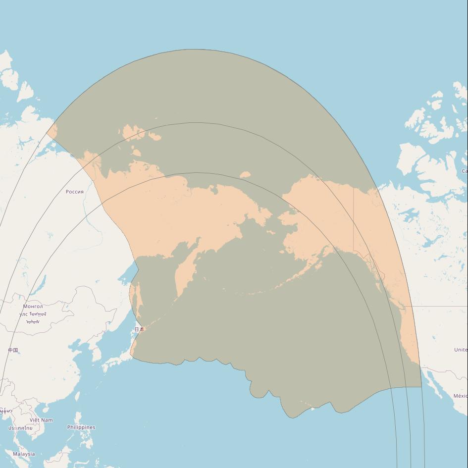 Chinasat 19 at 163&deg; E downlink Ka-band Consolidated Multispot beam coverage map