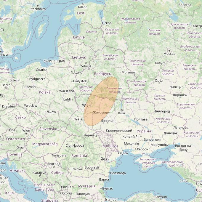 Eutelsat Konnect VHTS at 3&deg; E downlink Ka-band S063 User Spot beam coverage map