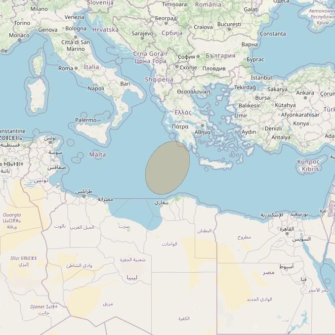 Eutelsat Konnect VHTS at 3&deg; E downlink Ka-band S179 User Spot beam coverage map