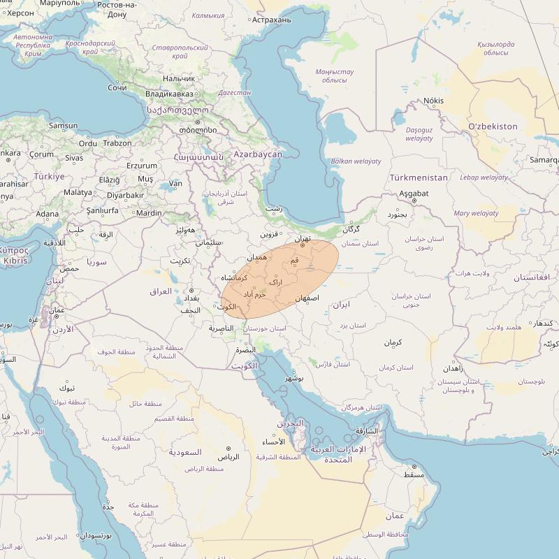 Eutelsat Konnect VHTS at 3&deg; E downlink Ka-band S204 User Spot beam coverage map