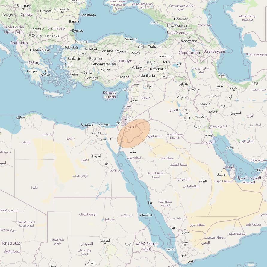 Eutelsat Konnect VHTS at 3&deg; E downlink Ka-band S210 User Spot beam coverage map