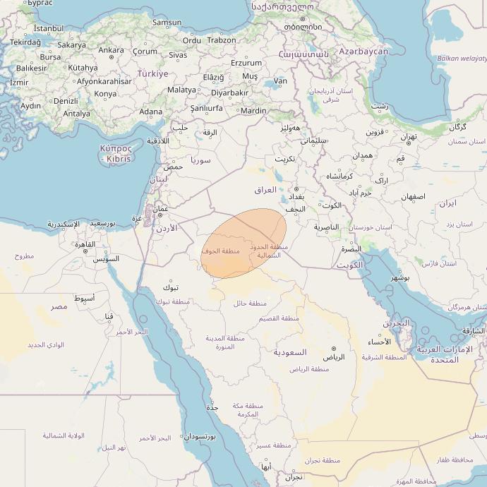 Eutelsat Konnect VHTS at 3&deg; E downlink Ka-band S211 User Spot beam coverage map