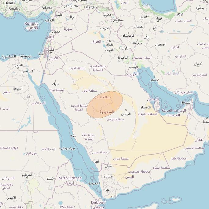 Eutelsat Konnect VHTS at 3&deg; E downlink Ka-band S224 User Spot beam coverage map