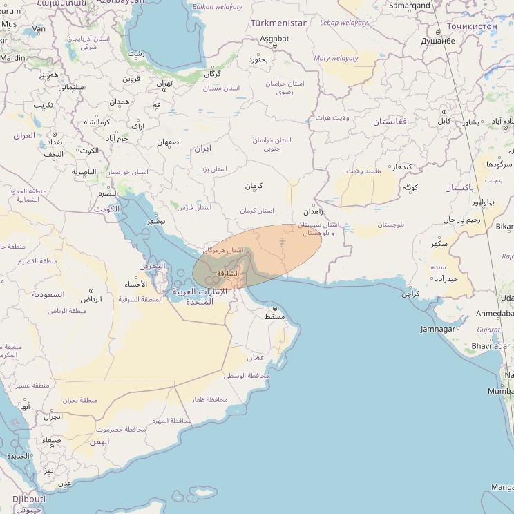 Eutelsat Konnect VHTS at 3&deg; E downlink Ka-band S226 User Spot beam coverage map