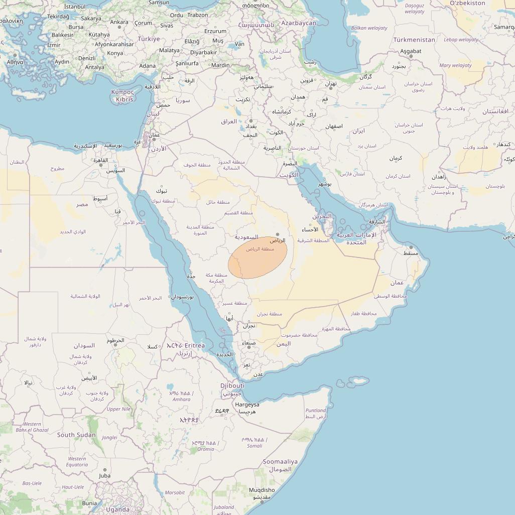 Eutelsat Konnect VHTS at 3&deg; E downlink Ka-band S228 User Spot beam coverage map