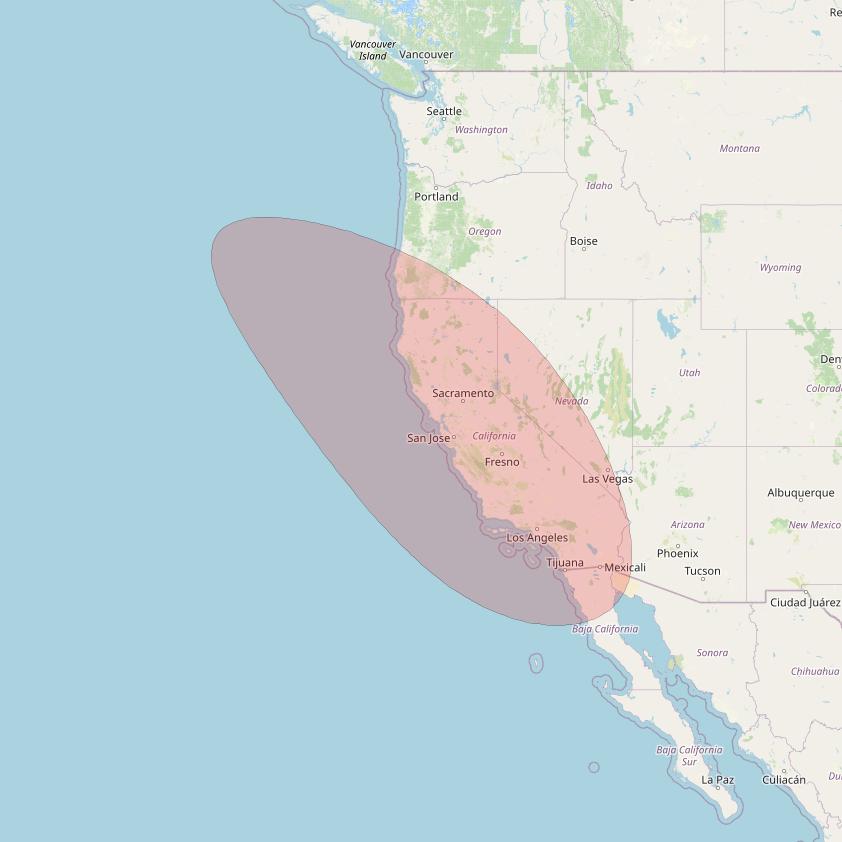 Nuview Alpha at 83&deg; W downlink Ku-band WKU04 User Spot beam coverage map