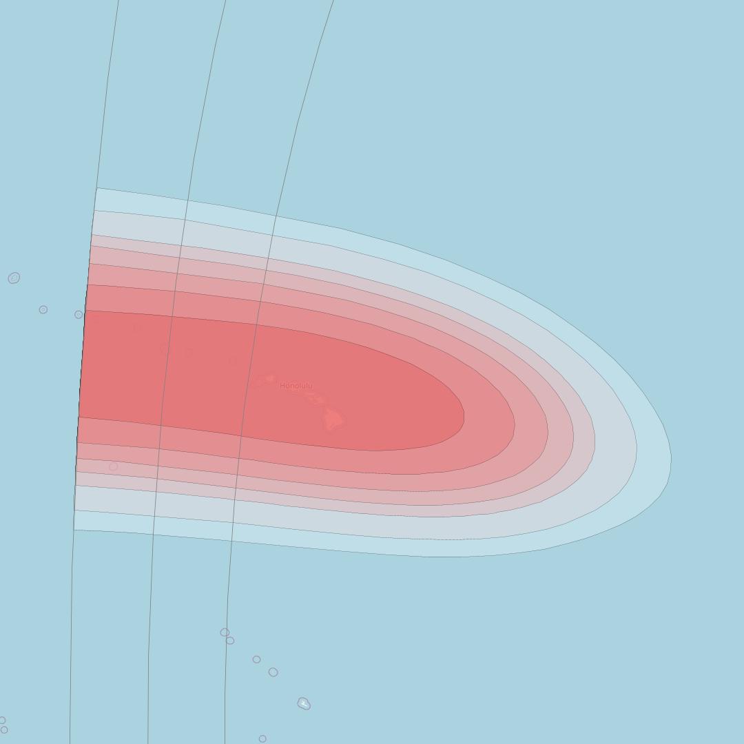 Intelsat 40E at 91&deg; W downlink Ku-band K42 User Spot beam coverage map